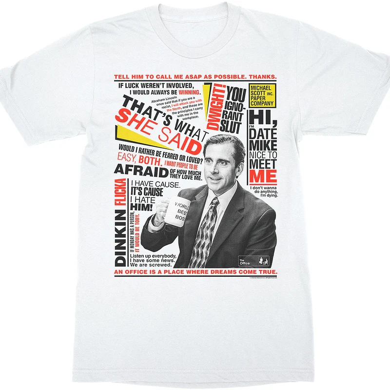 Michael Scott Quotes The Office T-Shirt