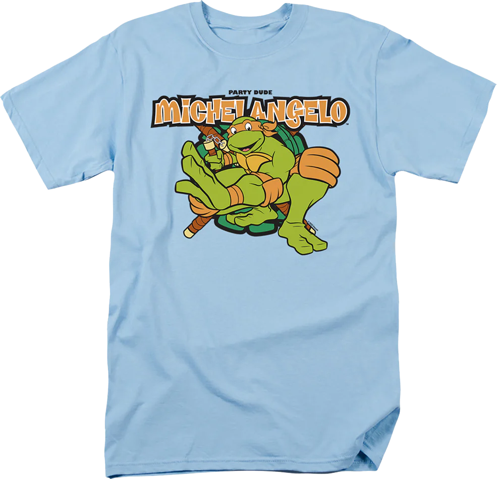Michelangelo Party Dude Teenage Mutant Ninja Turtles T-Shirt