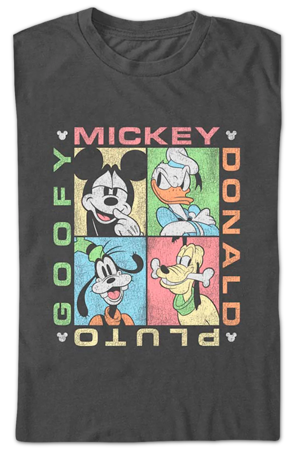Mickey Donald Pluto Goofy Pop Art Disney T-Shirt - Image 2
