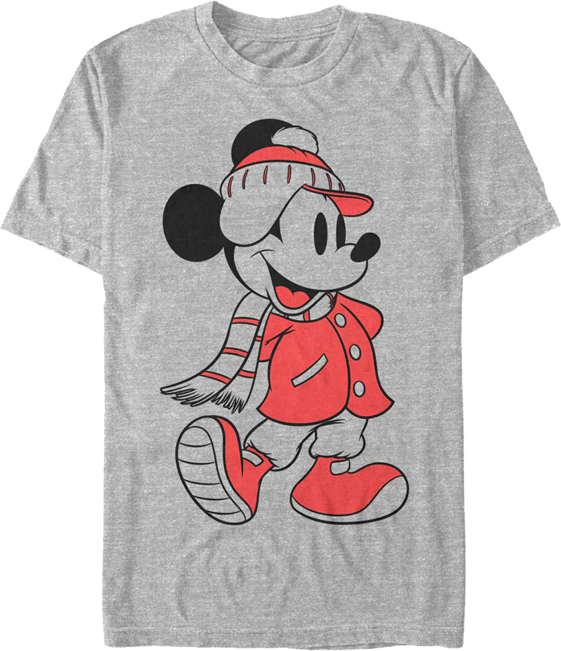 Mickey Mouse Dressed For Winter Disney T-Shirt