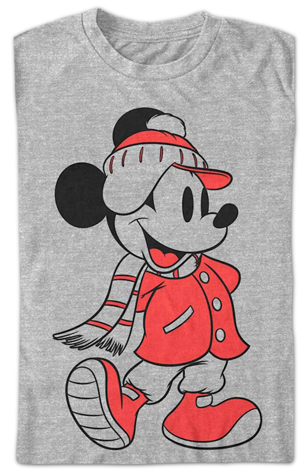Mickey Mouse Dressed For Winter Disney T-Shirt - Image 2