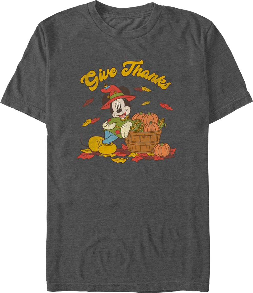 Mickey Mouse Give Thanks Disney T-Shirt