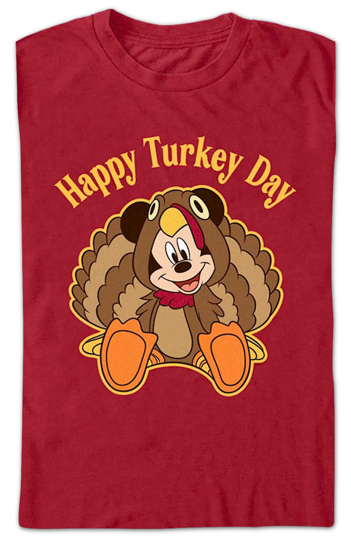Mickey Mouse Happy Turkey Day Disney T-Shirt - Image 2