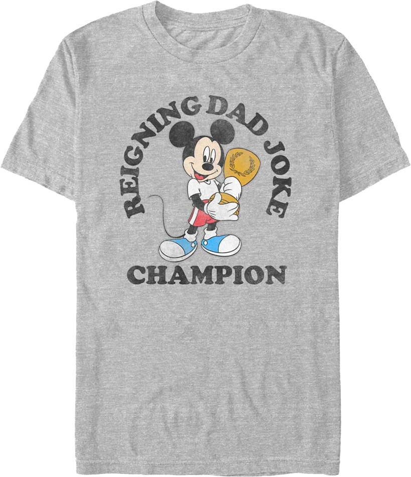 Mickey Mouse Reining Dad Joke Champion Disney T-Shirt
