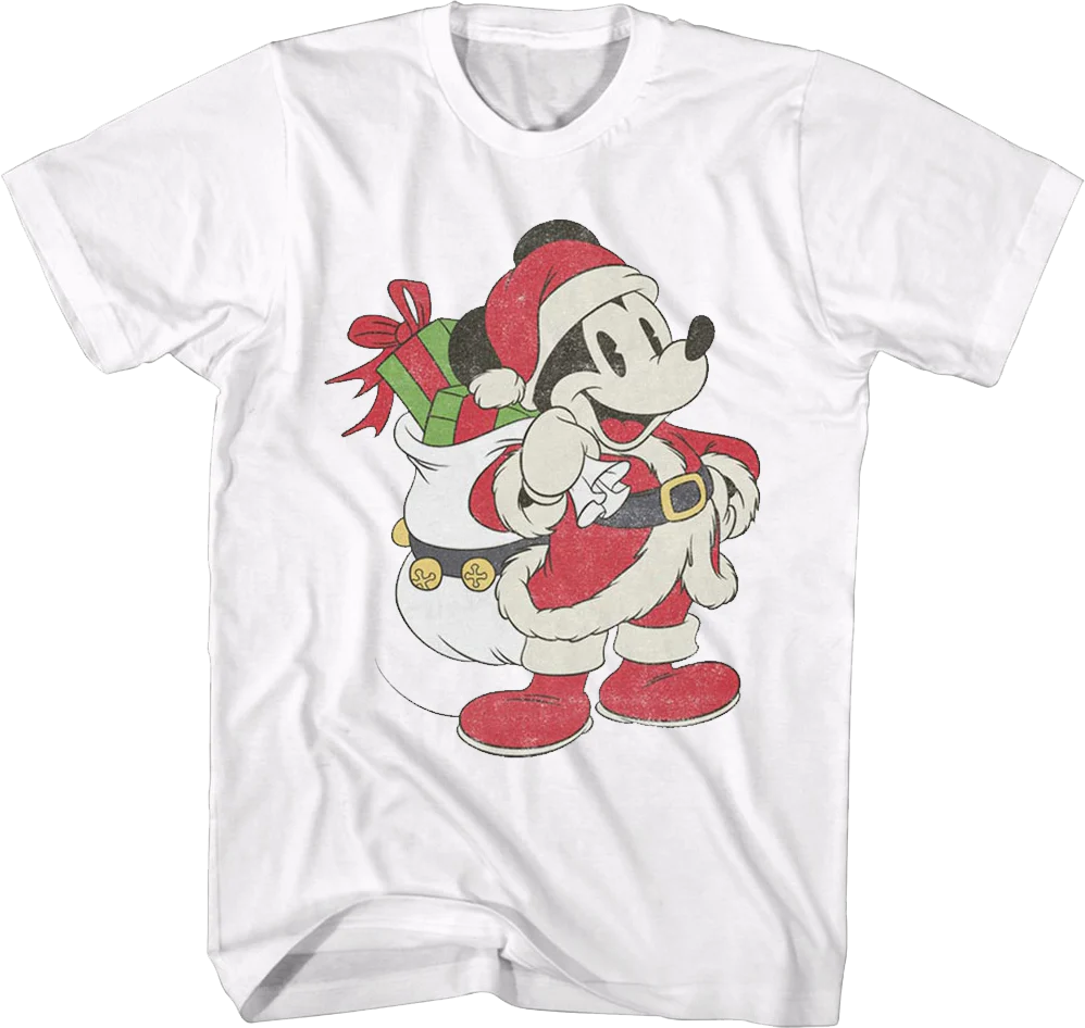 Mickey Mouse Santa Claus Disney T-Shirt