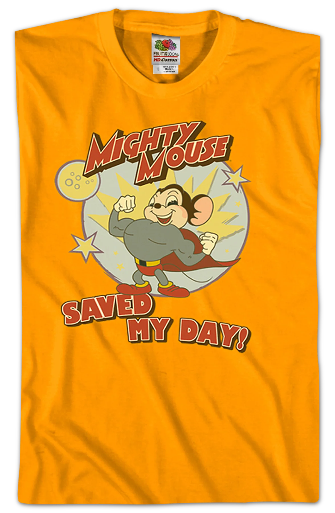 Mighty Mouse Saved My Day T-Shirt - Image 2