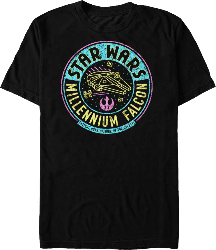 Millennium Falcon Fastest Hunk Of Junk In The Galaxy Star Wars T-Shirt