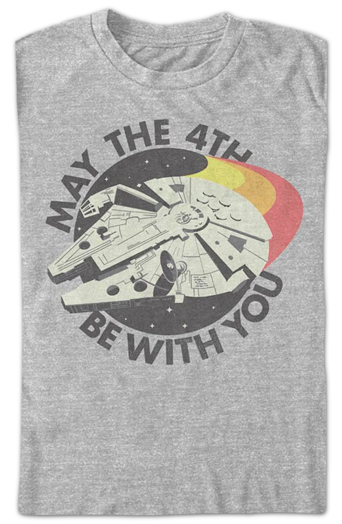 Millennium Falcon May The 4th Be With You Star Wars T-Shirt - Image 2