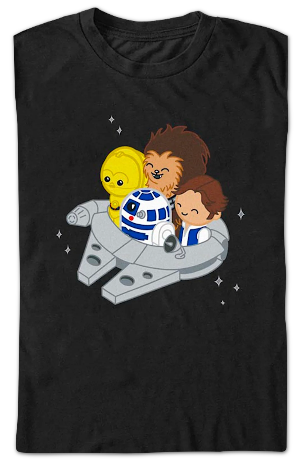 Miniature Millennium Falcon Star Wars T-Shirt - Image 2