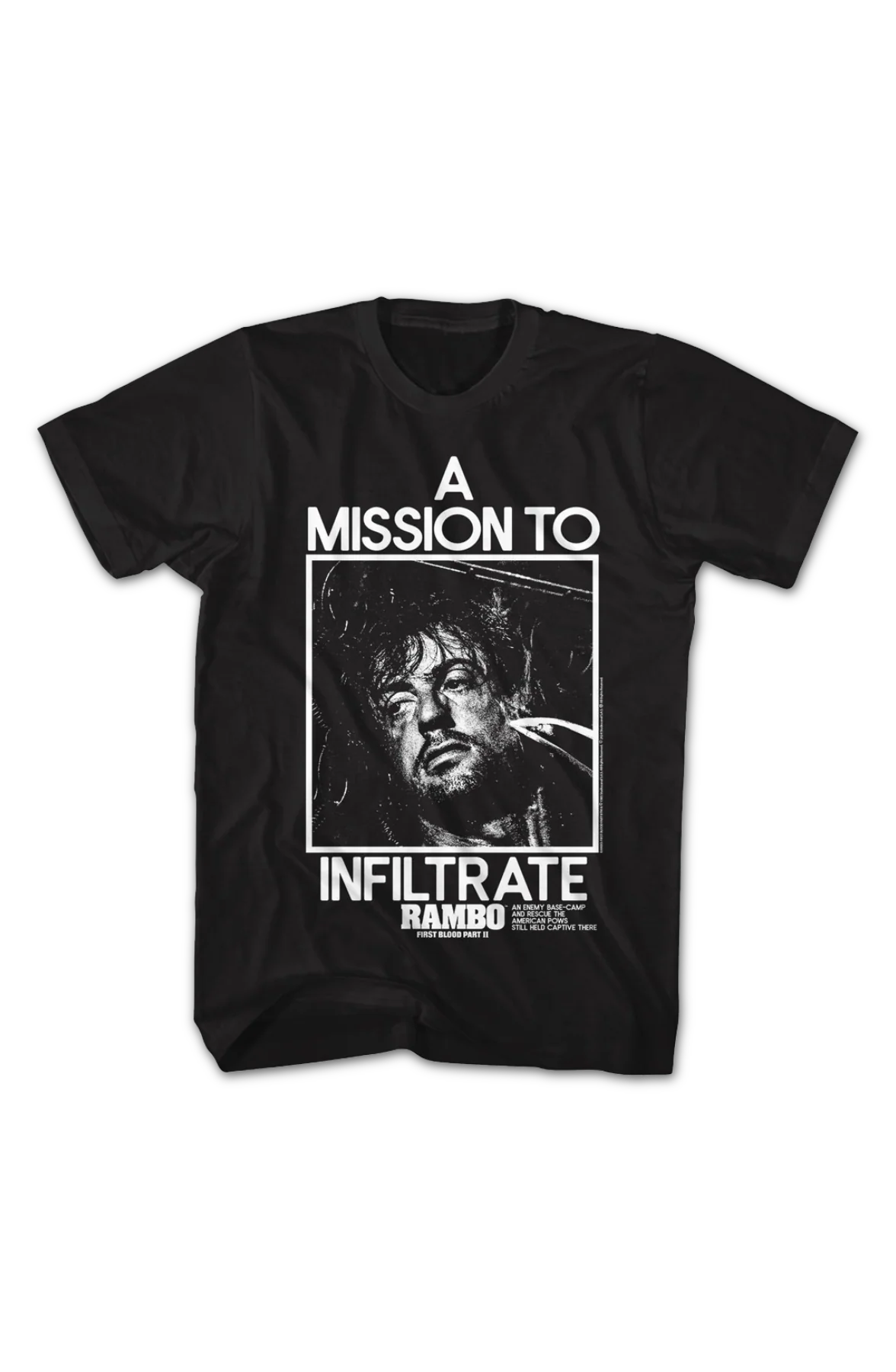 Mission To Infiltrate Rambo T-Shirt - Image 2