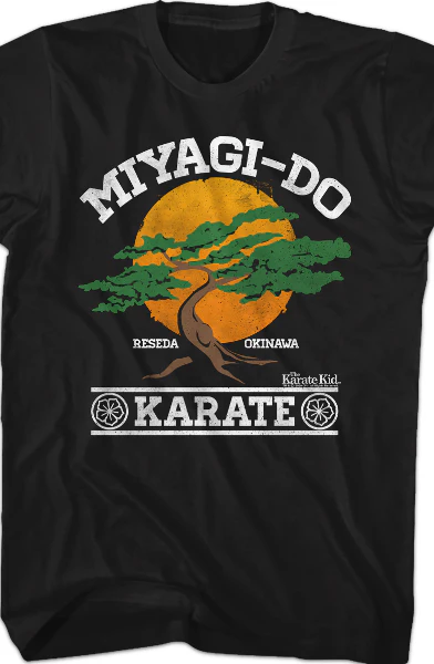 Miyagi-Do Bonsai Logo Karate Kid T-Shirt - Image 2