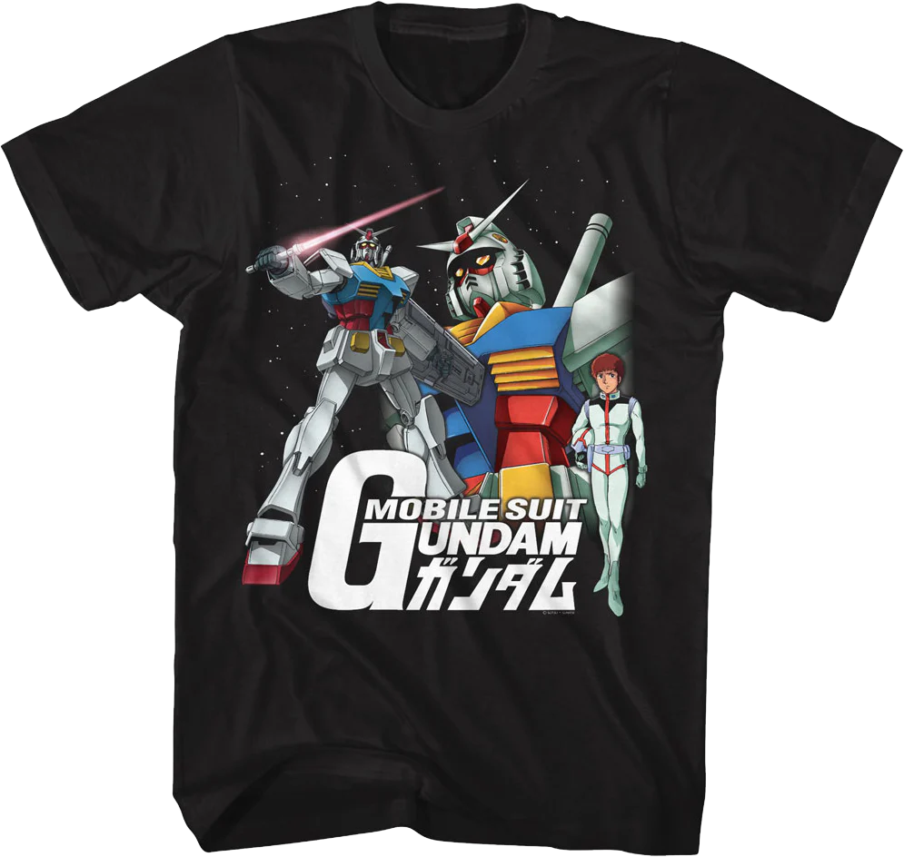 Mobile Suit Collage Gundam T-Shirt
