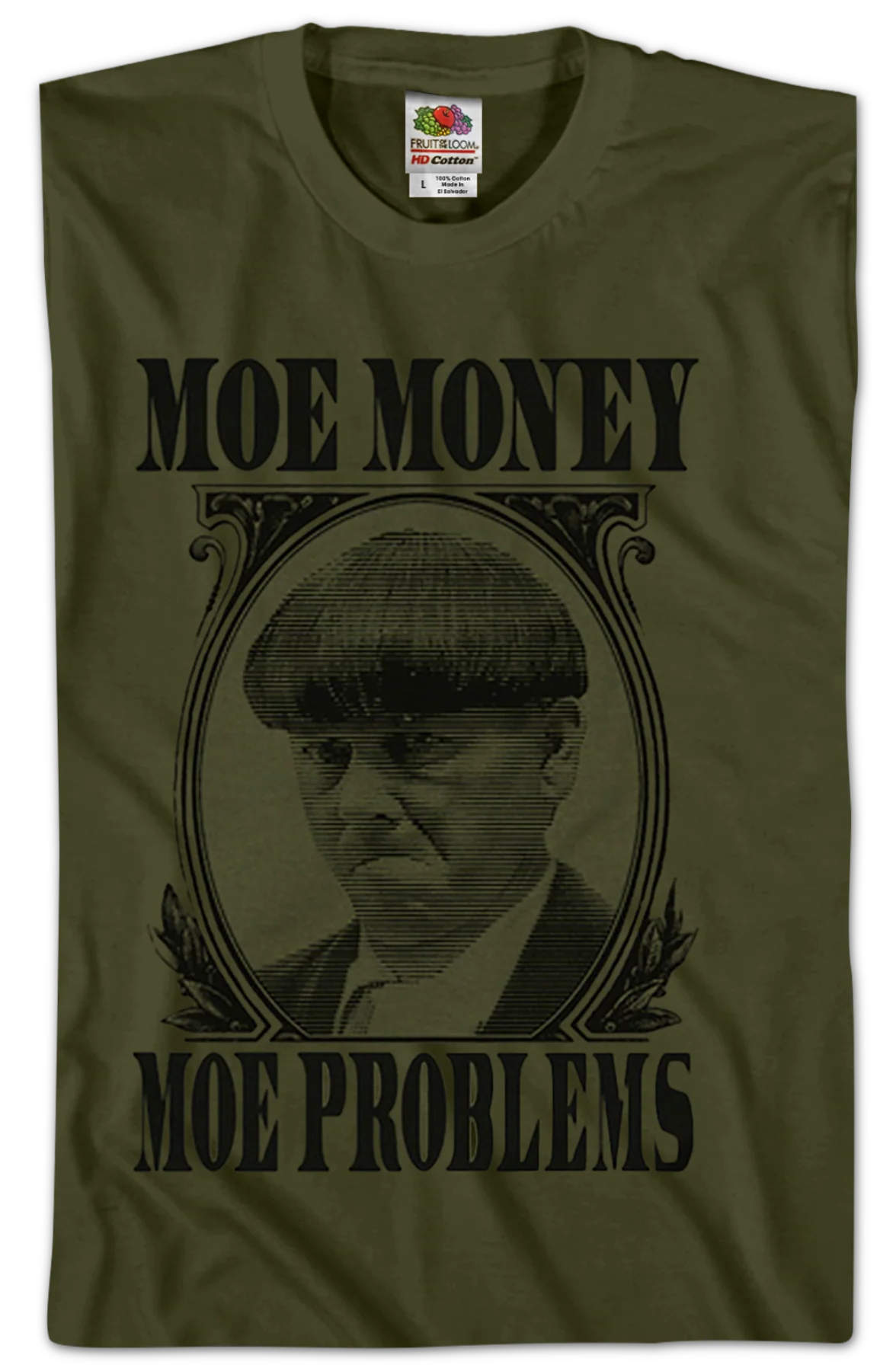 Moe Money Moe Problems Three Stooges T-Shirt - Image 2
