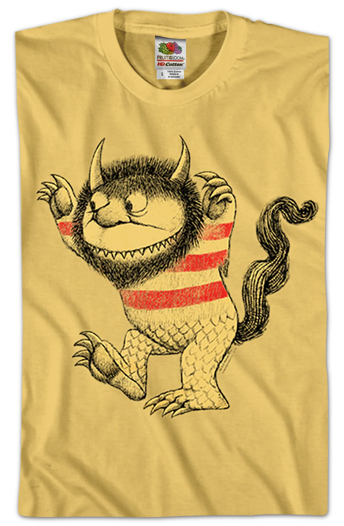 Moishe Sketch Where The Wild Things Are T-Shirt - Image 2