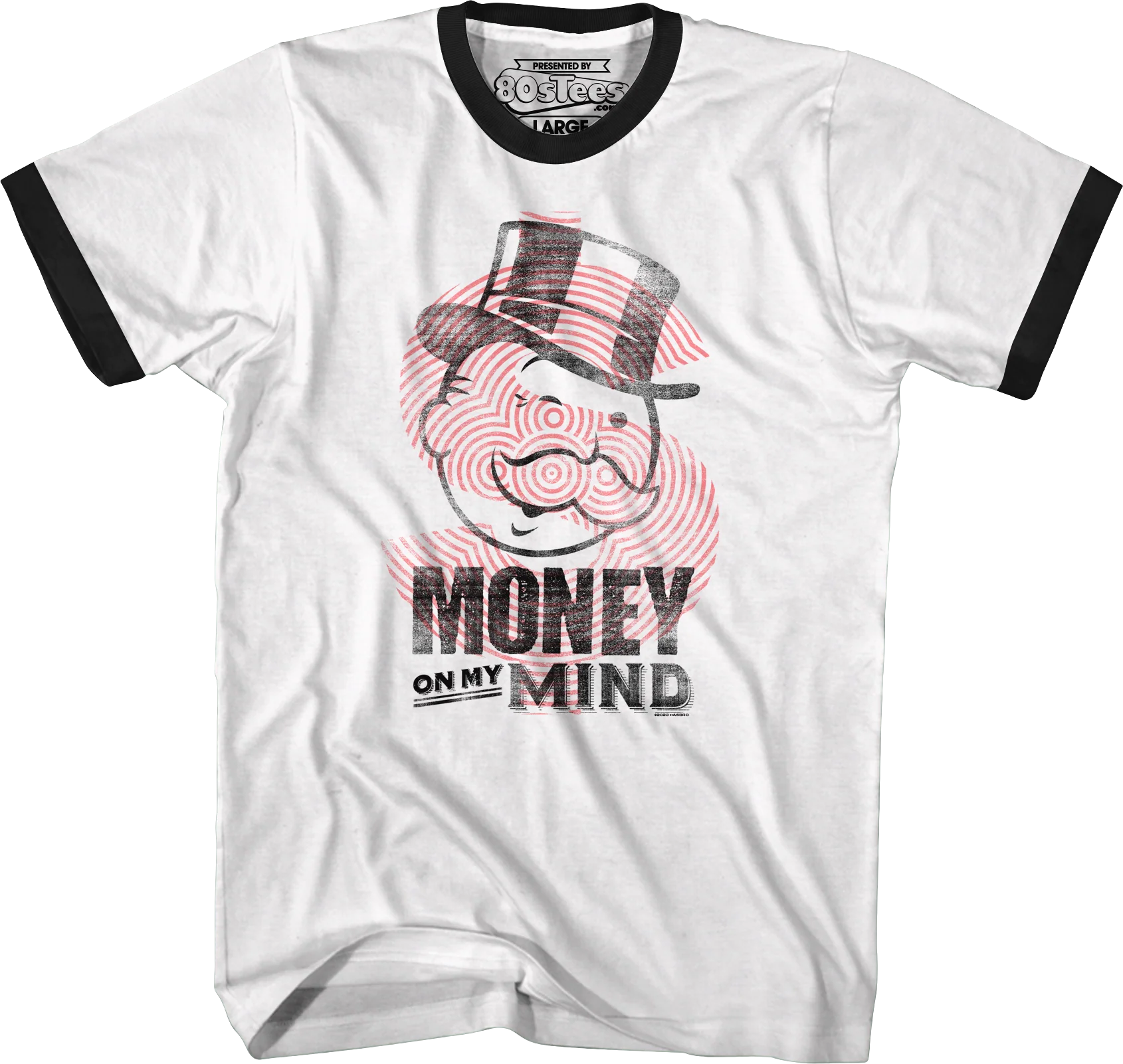 Money On My Mind Monopoly Ringer Shirt