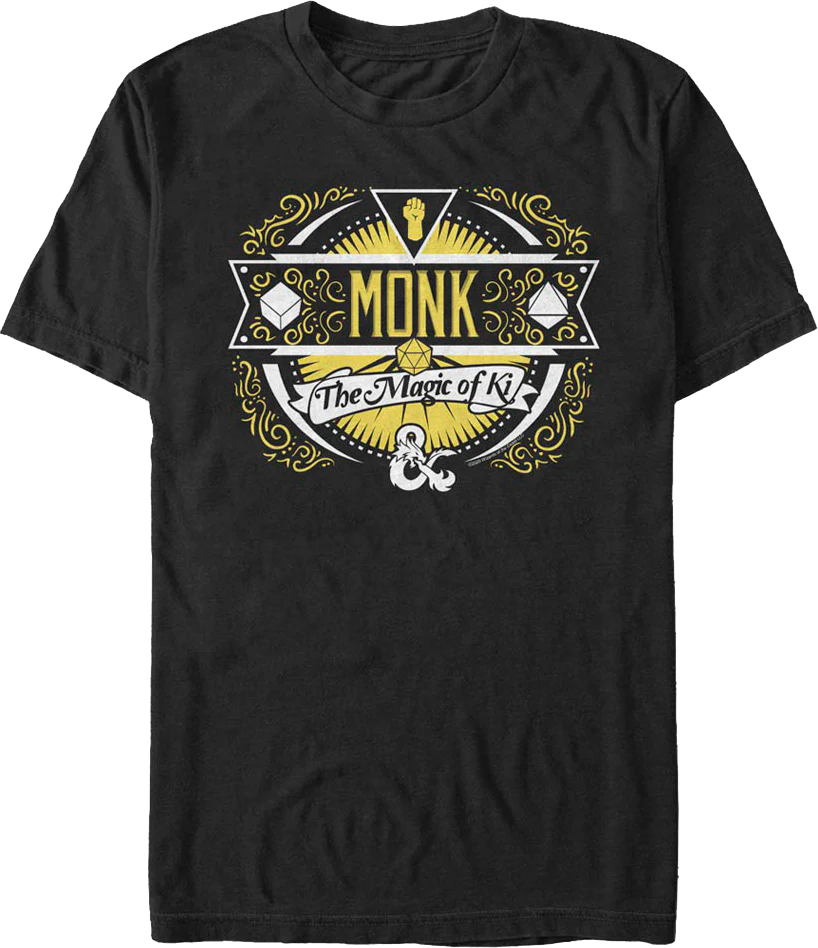 Monk Dungeons & Dragons T-Shirt
