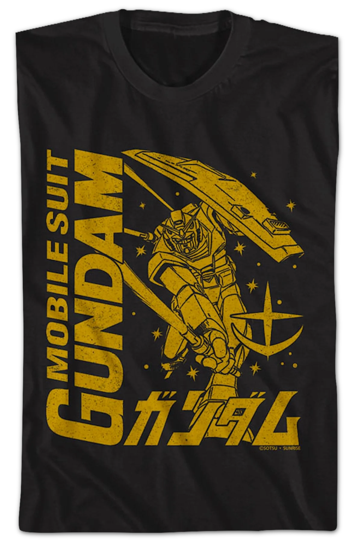 Monochrome Mobile Suit Gundam T-Shirt - Image 2