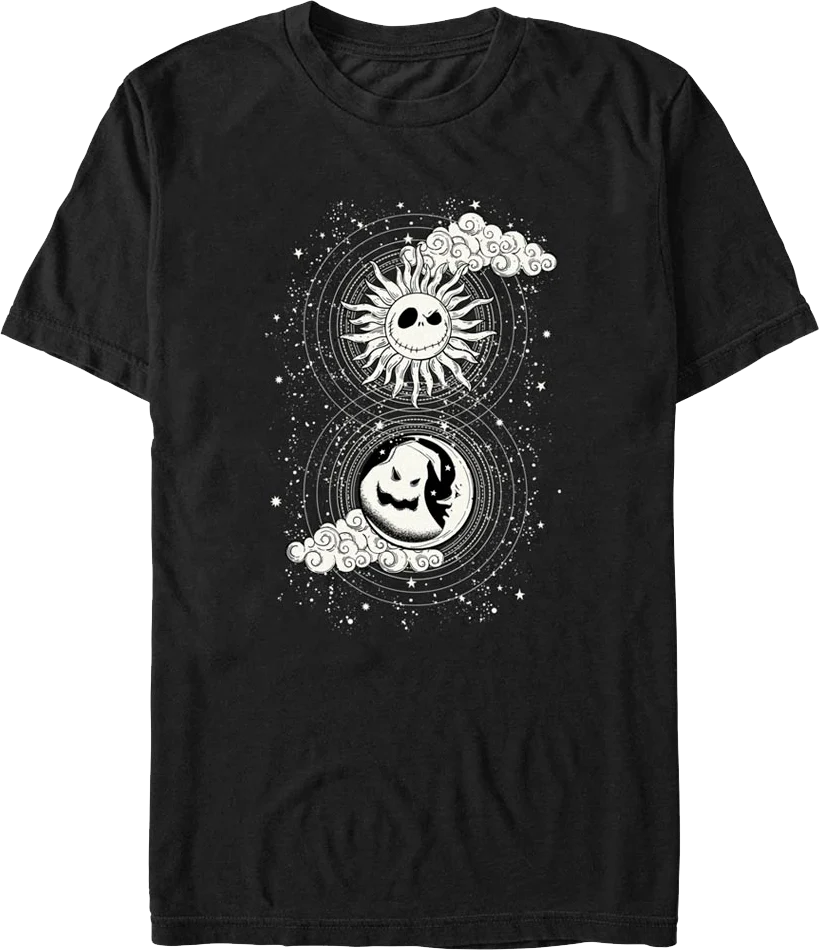 Moon & Sun Tarot Card Nightmare Before Christmas T-Shirt