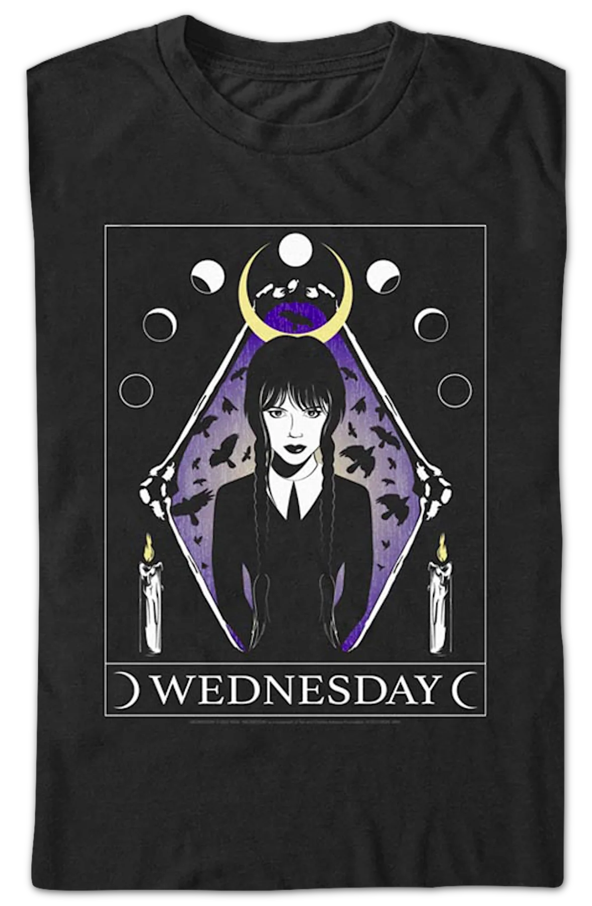 Moon Tarot Wednesday T-Shirt - Image 2