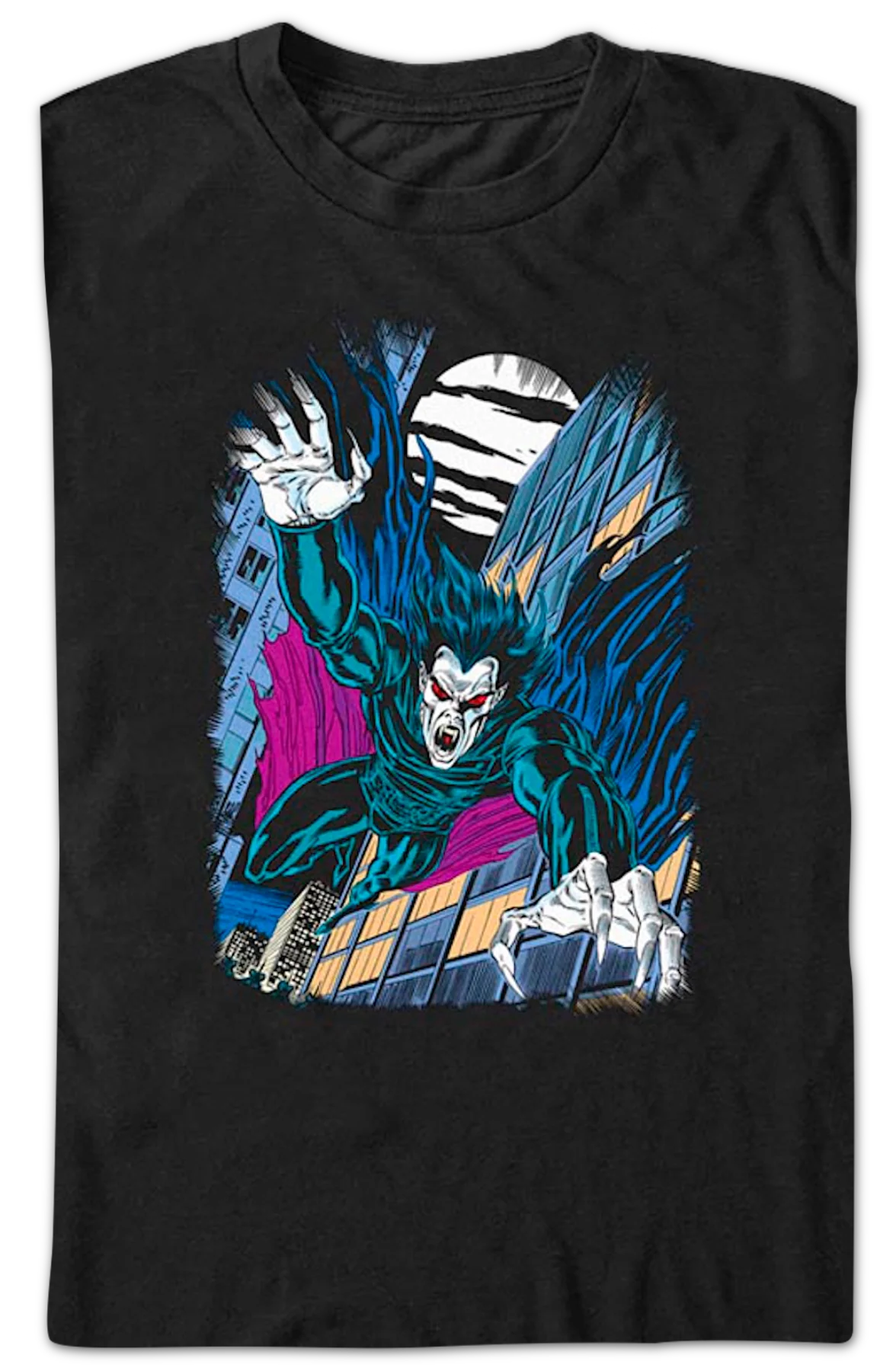 Morbius Vampire Leap Marvel Comics T-Shirt - Image 2