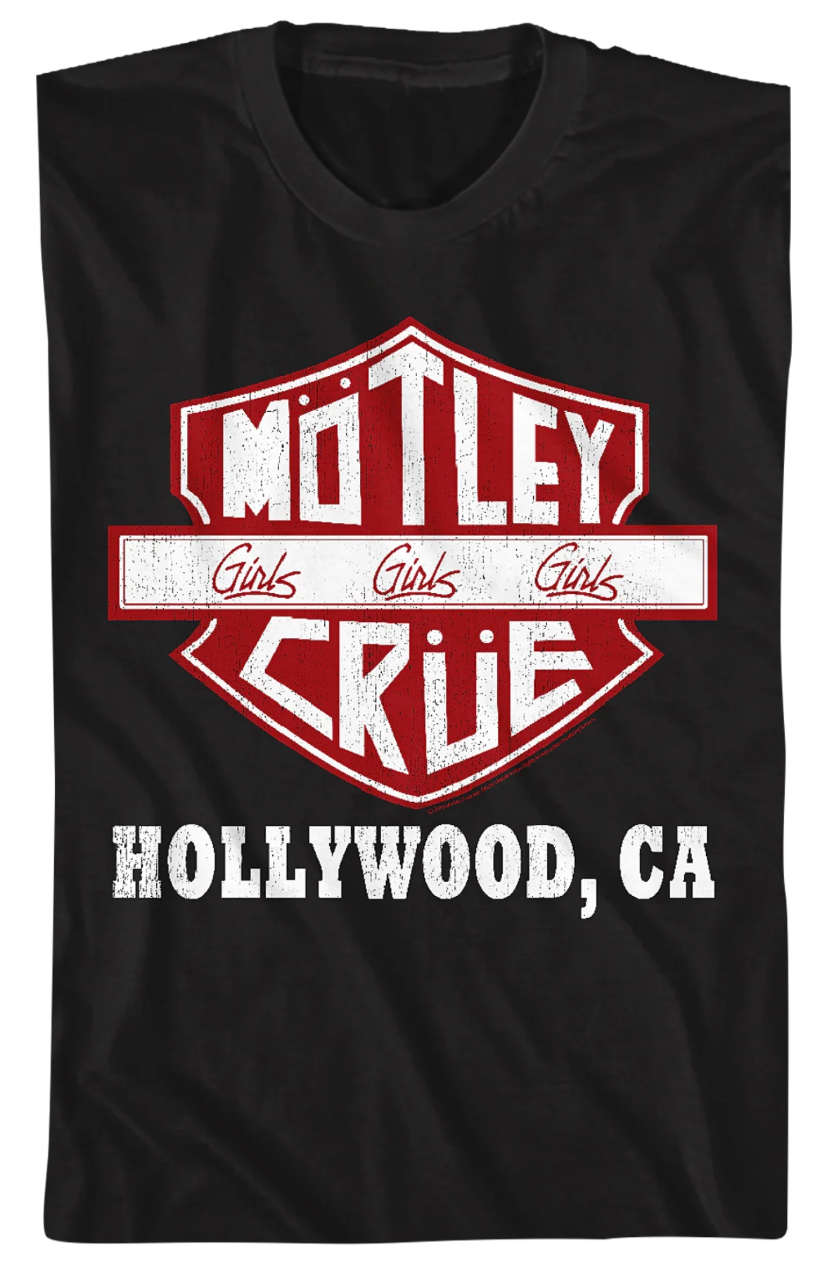 Motorcycle Logo Motley Crue T-Shirt - Image 2