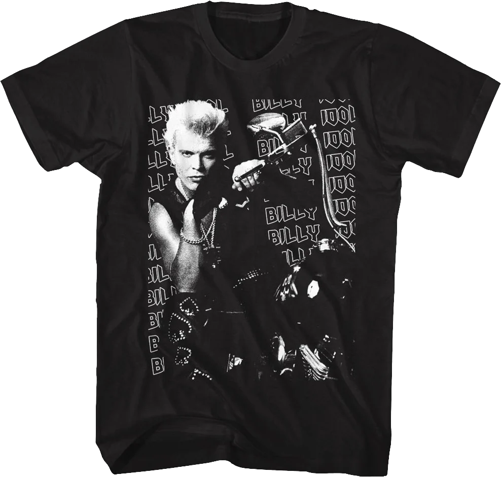 Motorcycle Photo Billy Idol T-Shirt