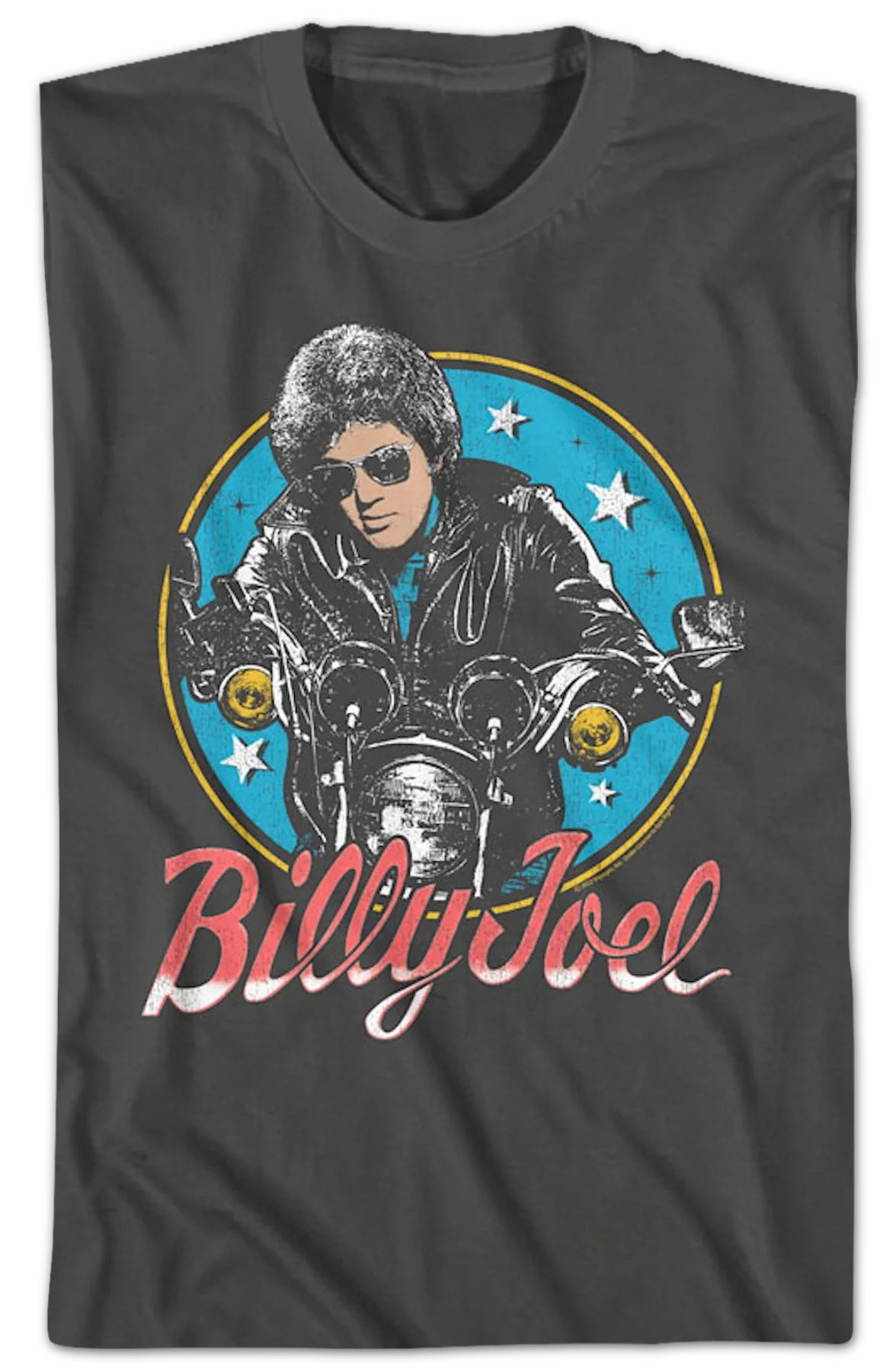 Motorcycle Photo Billy Joel T-Shirt - Image 2