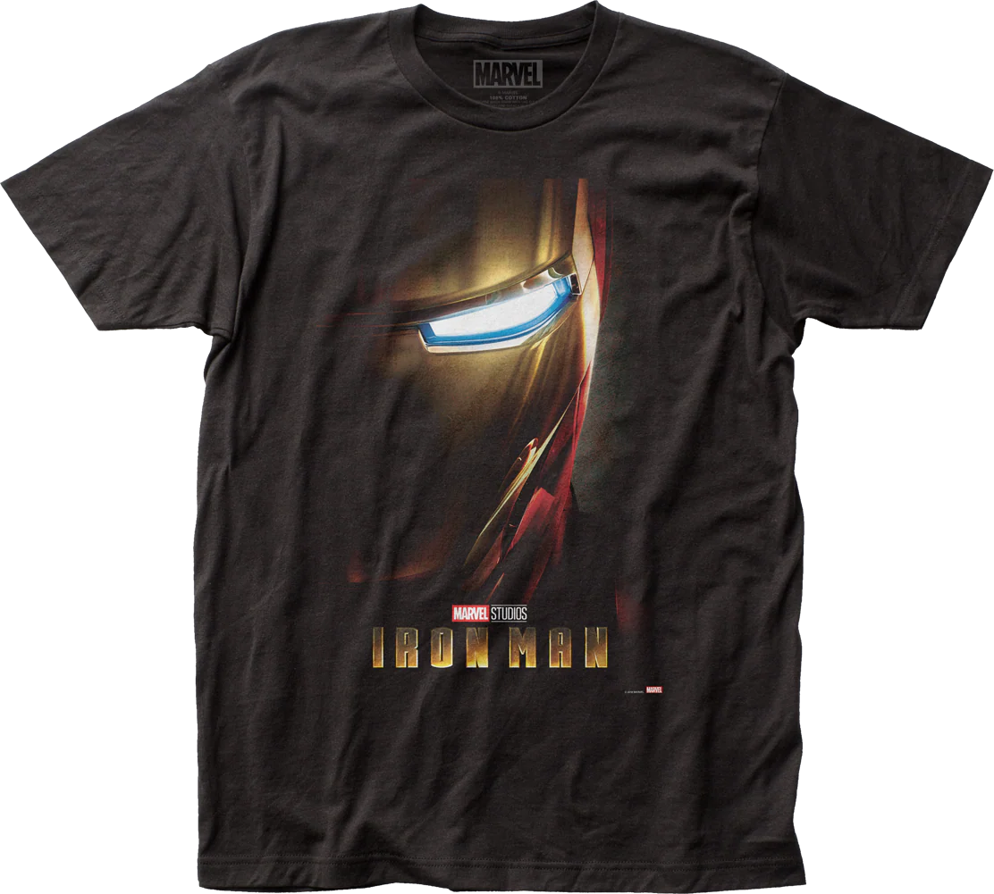 Movie Poster Iron Man Marvel Comics T-Shirt