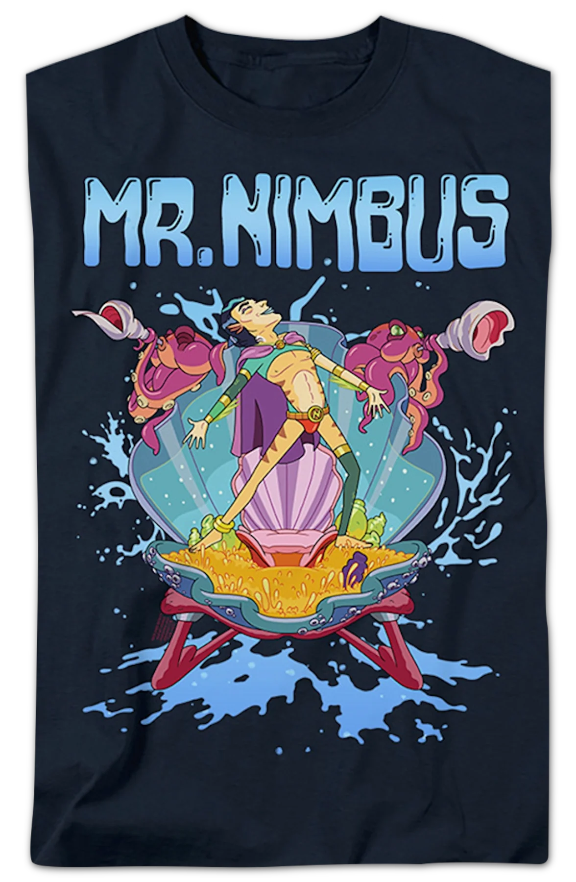 Mr. Nimbus Rick And Morty T-Shirt - Image 2