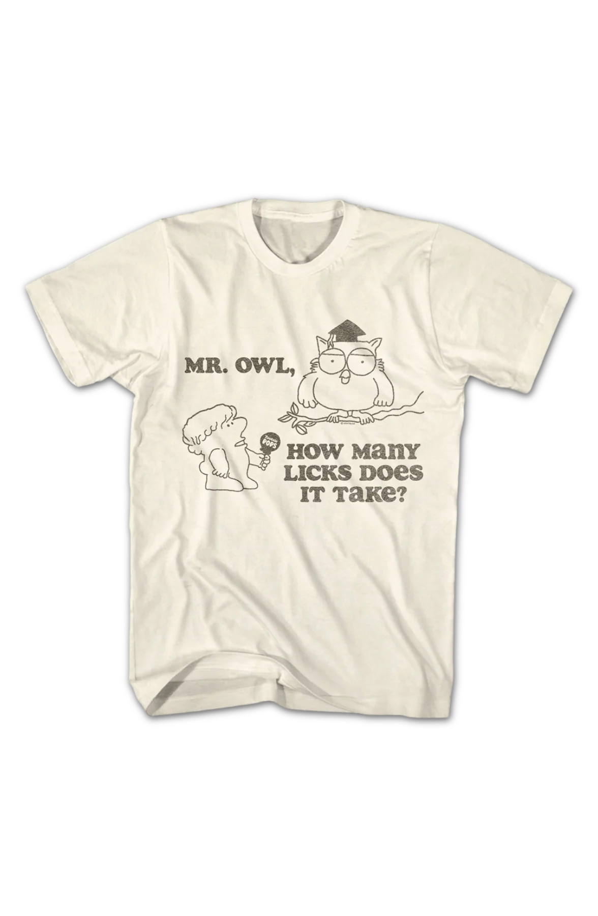 Mr. Owl, How Many Licks Does It Take? Tootsie Pop T-Shirt - Image 2