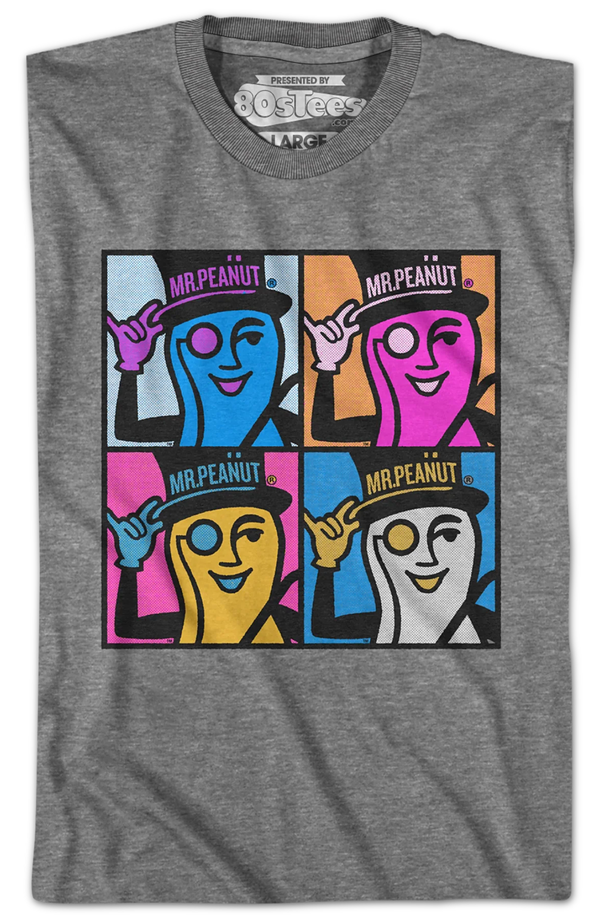 Mr. Peanut Pop Art Planters T-Shirt - Image 2