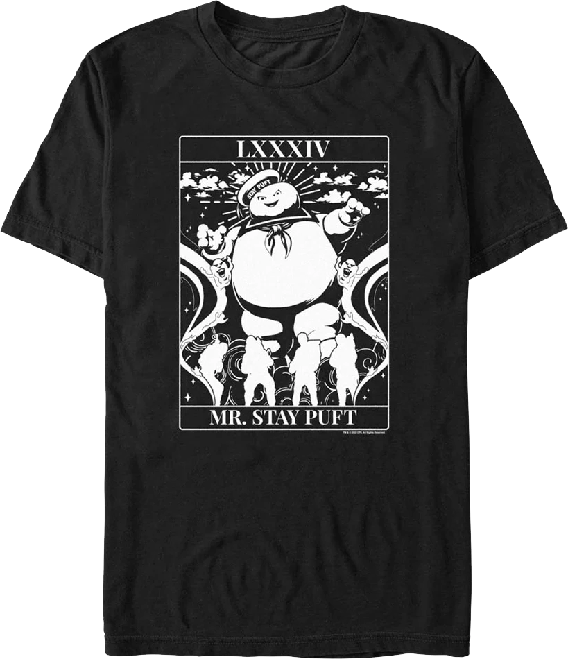 Mr. Stay Puft Tarot Card Ghostbusters T-Shirt