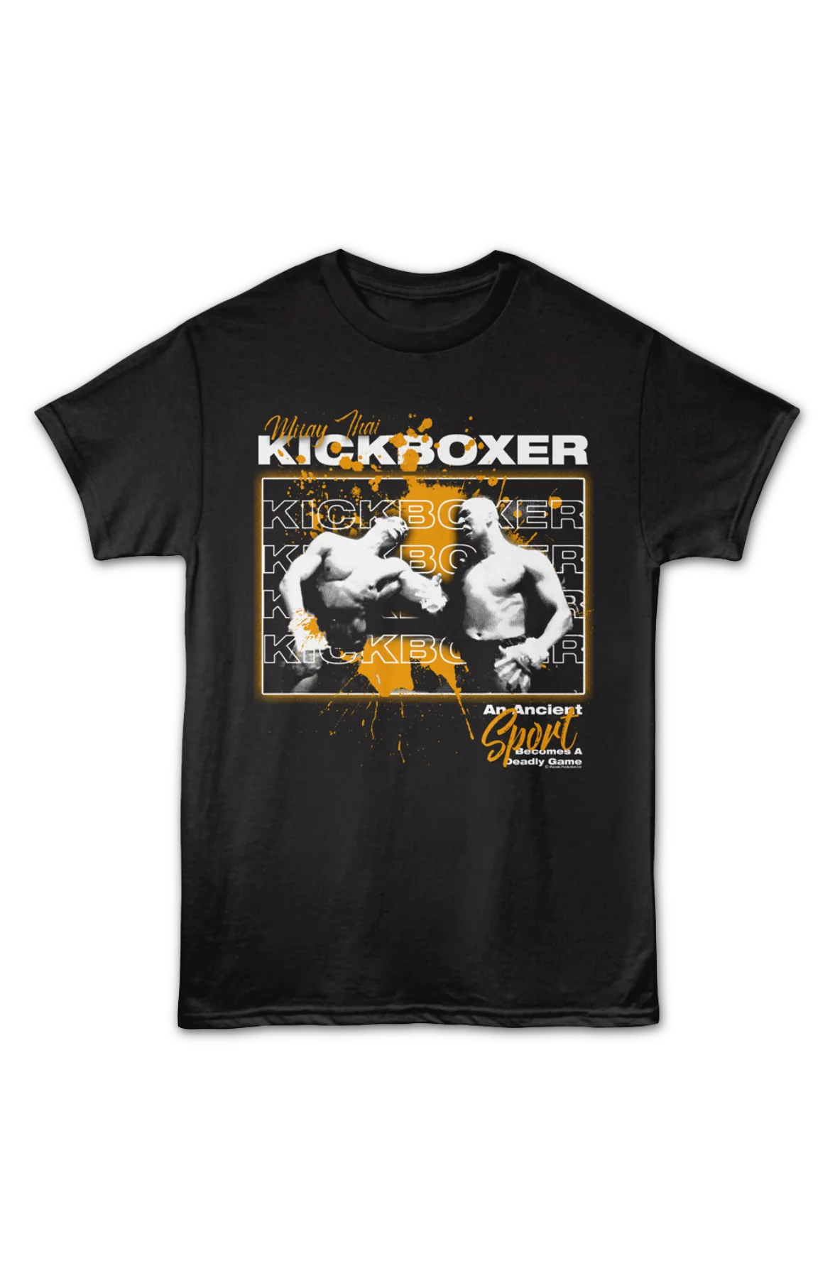 Muay Thai Paint Splatter Kickboxer T-Shirt - Image 2