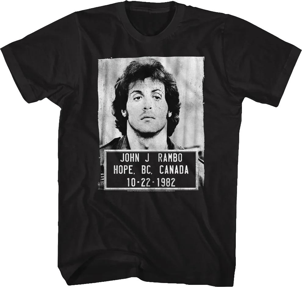 Mug Shot John Rambo T-Shirt