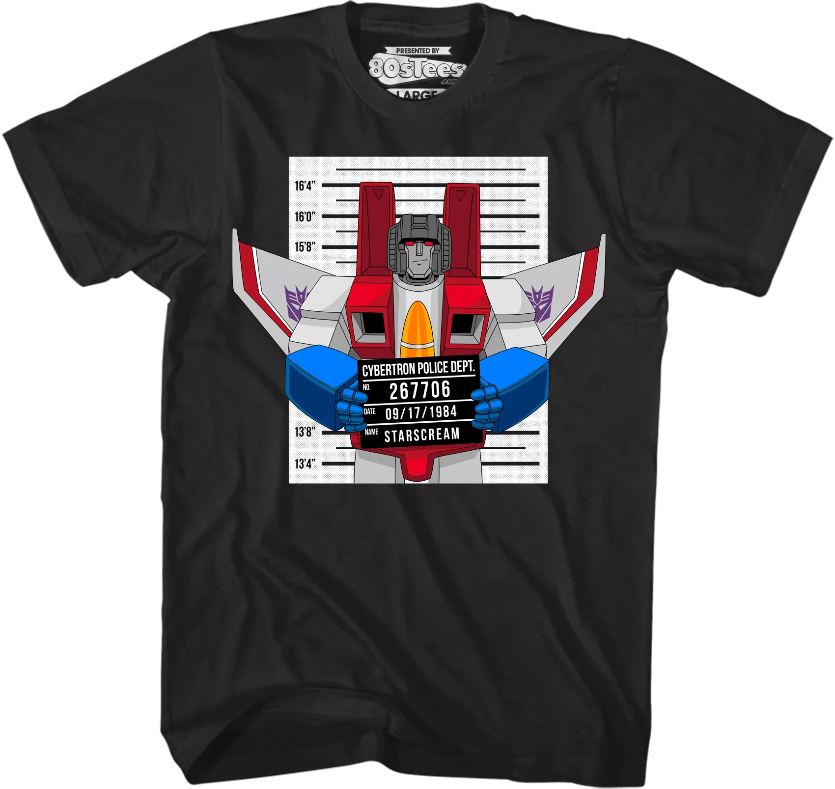Mug Shot Starscream Transformers T-Shirt