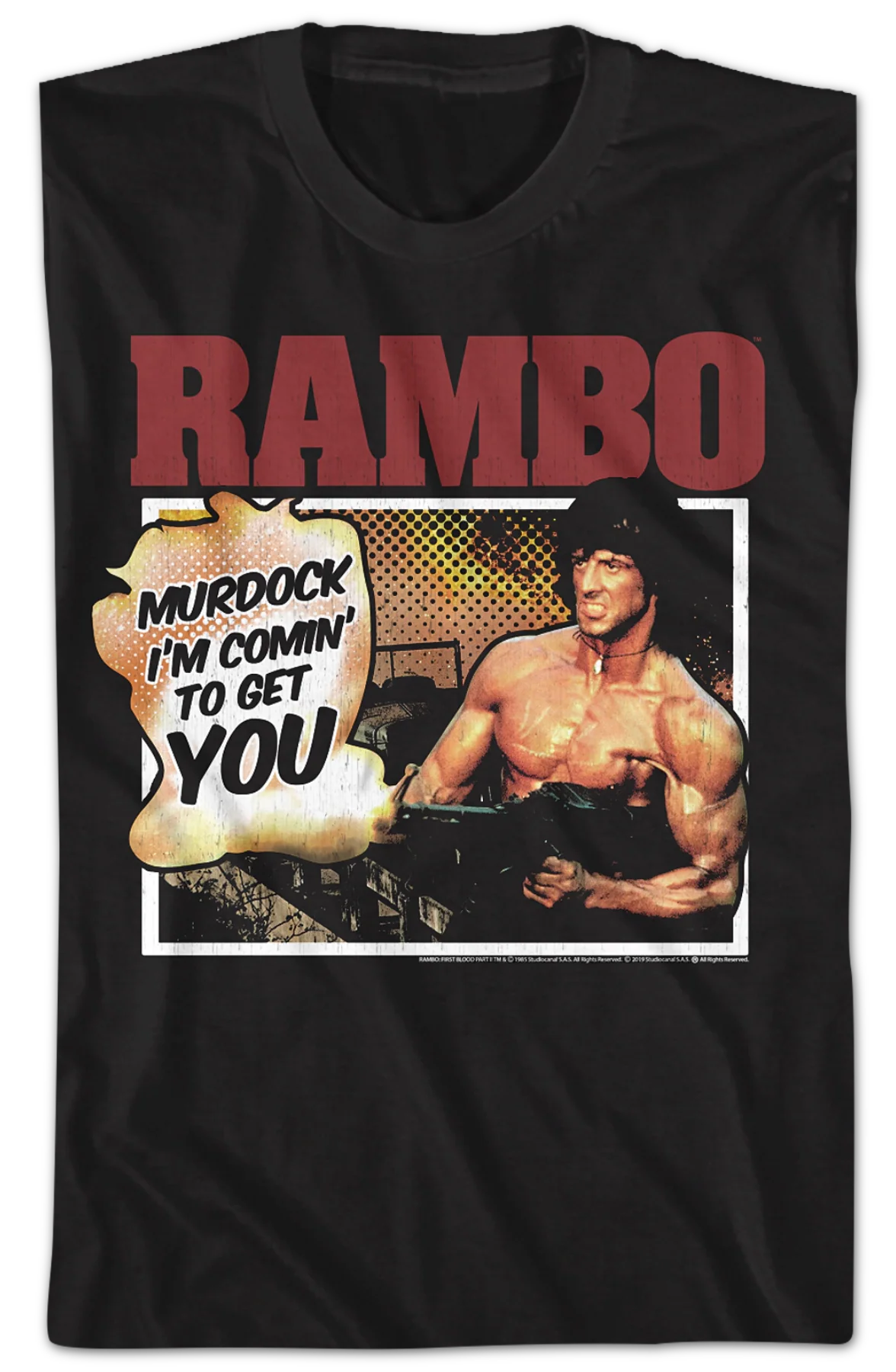 Murdock I'm Comin' To Get You Rambo T-Shirt - Image 2