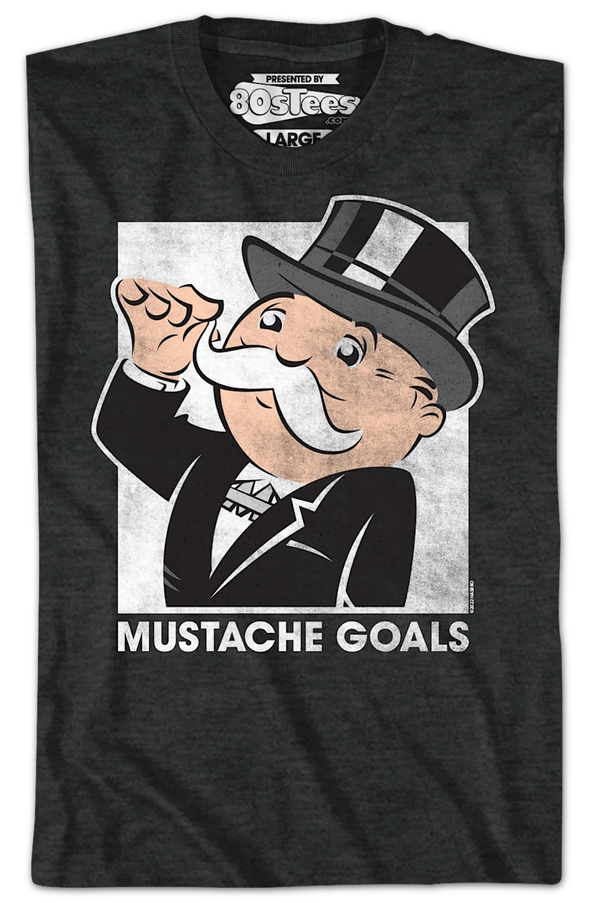 Mustache Goals Monopoly T-Shirt - Image 2