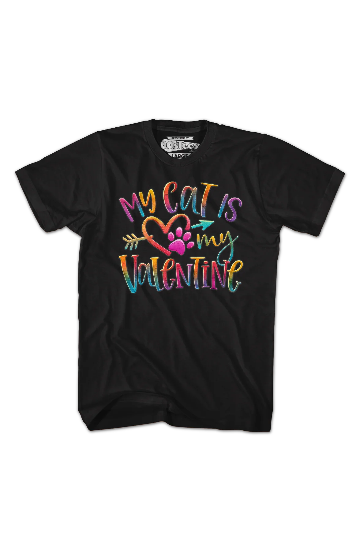 My Cat Is My Valentine T-Shirt - Image 2
