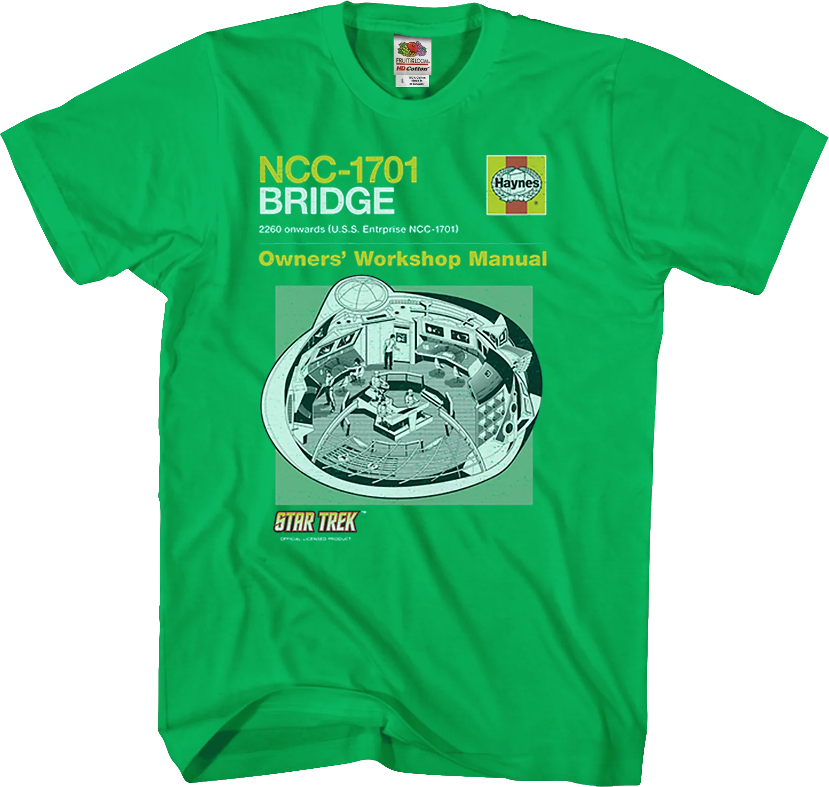NCC-1701 Bridge Manual Star Trek T-Shirt