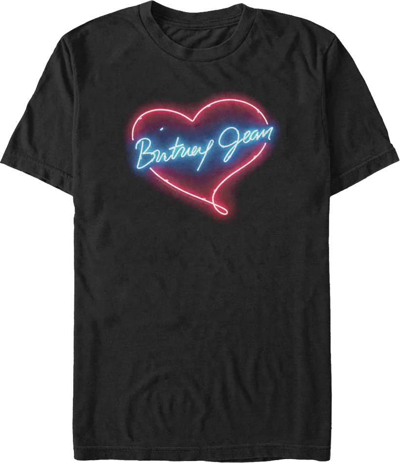 Neon Britney Jean Heart Britney Spears T-Shirt