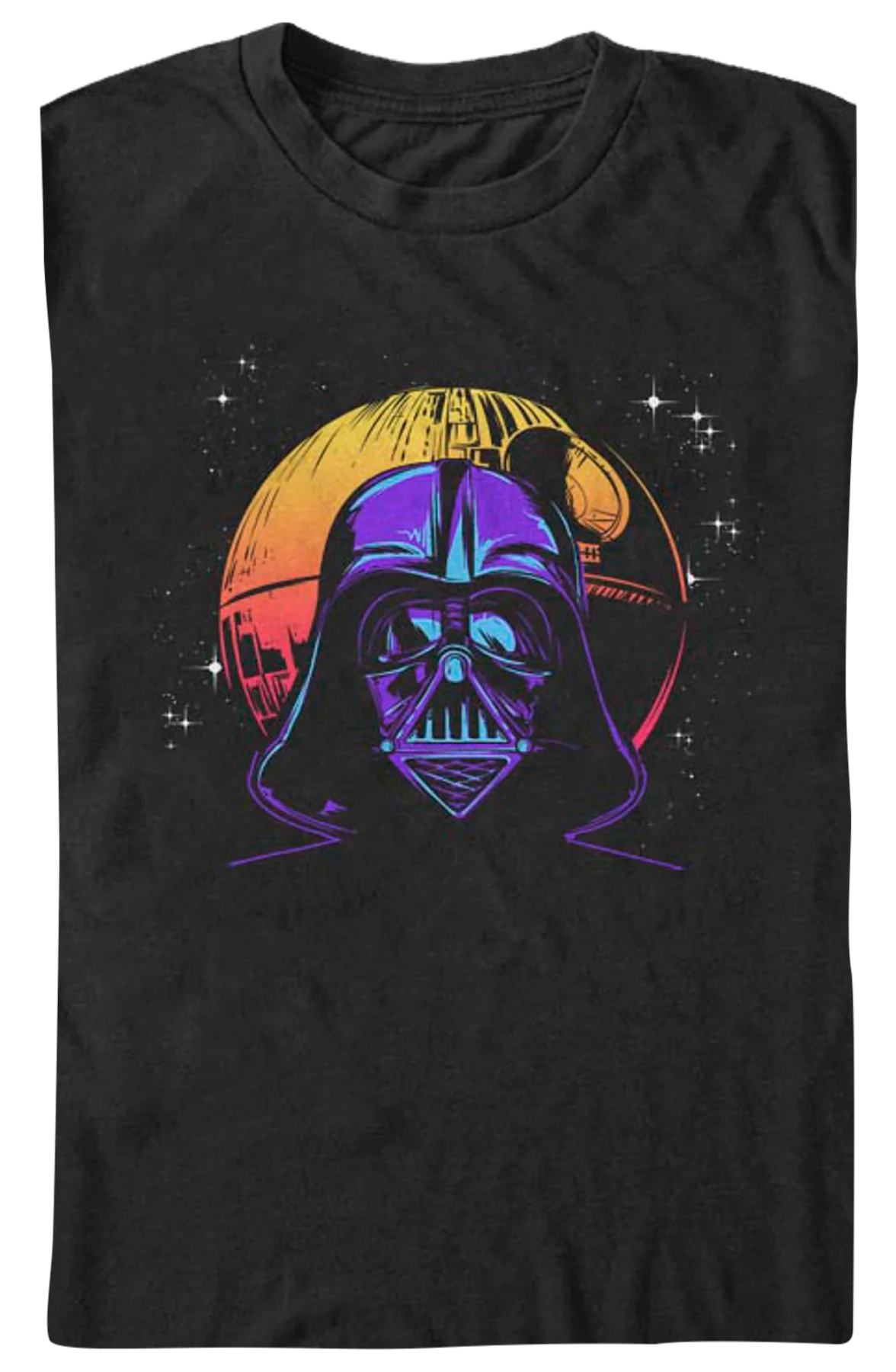 Neon Darth Vader Star Wars T-Shirt - Image 2
