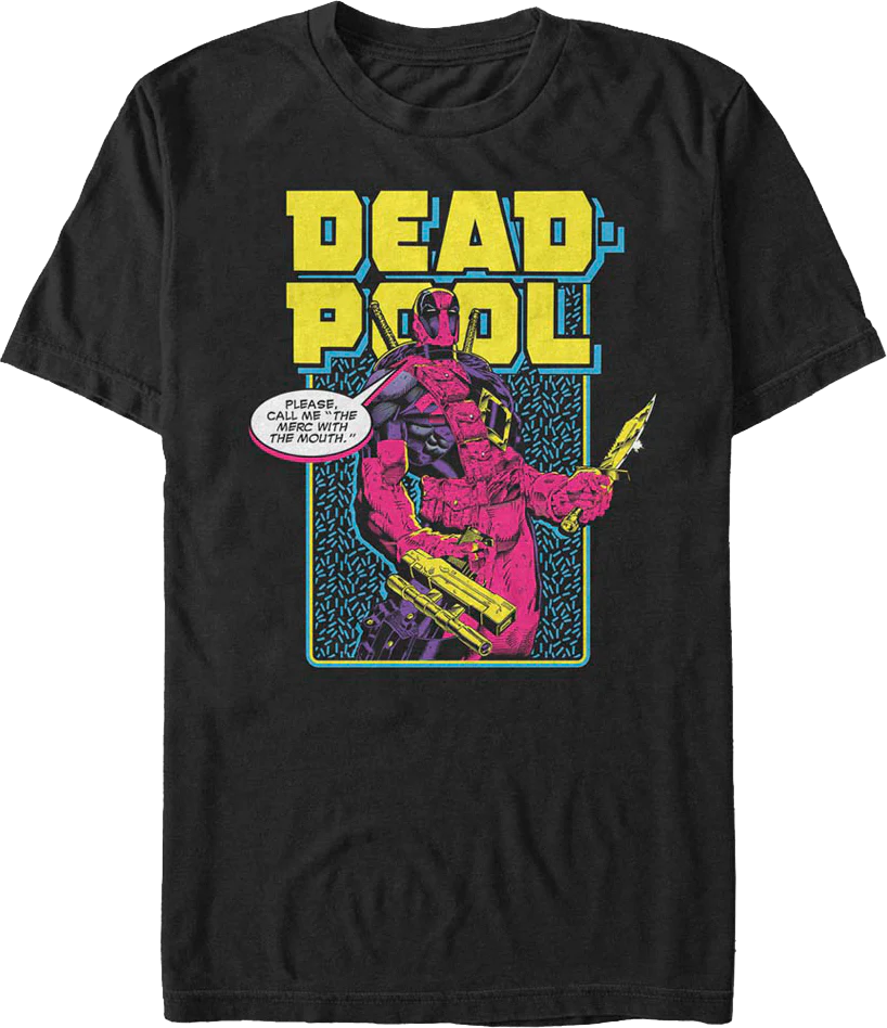 Neon Deadpool Marvel Comics T-Shirt