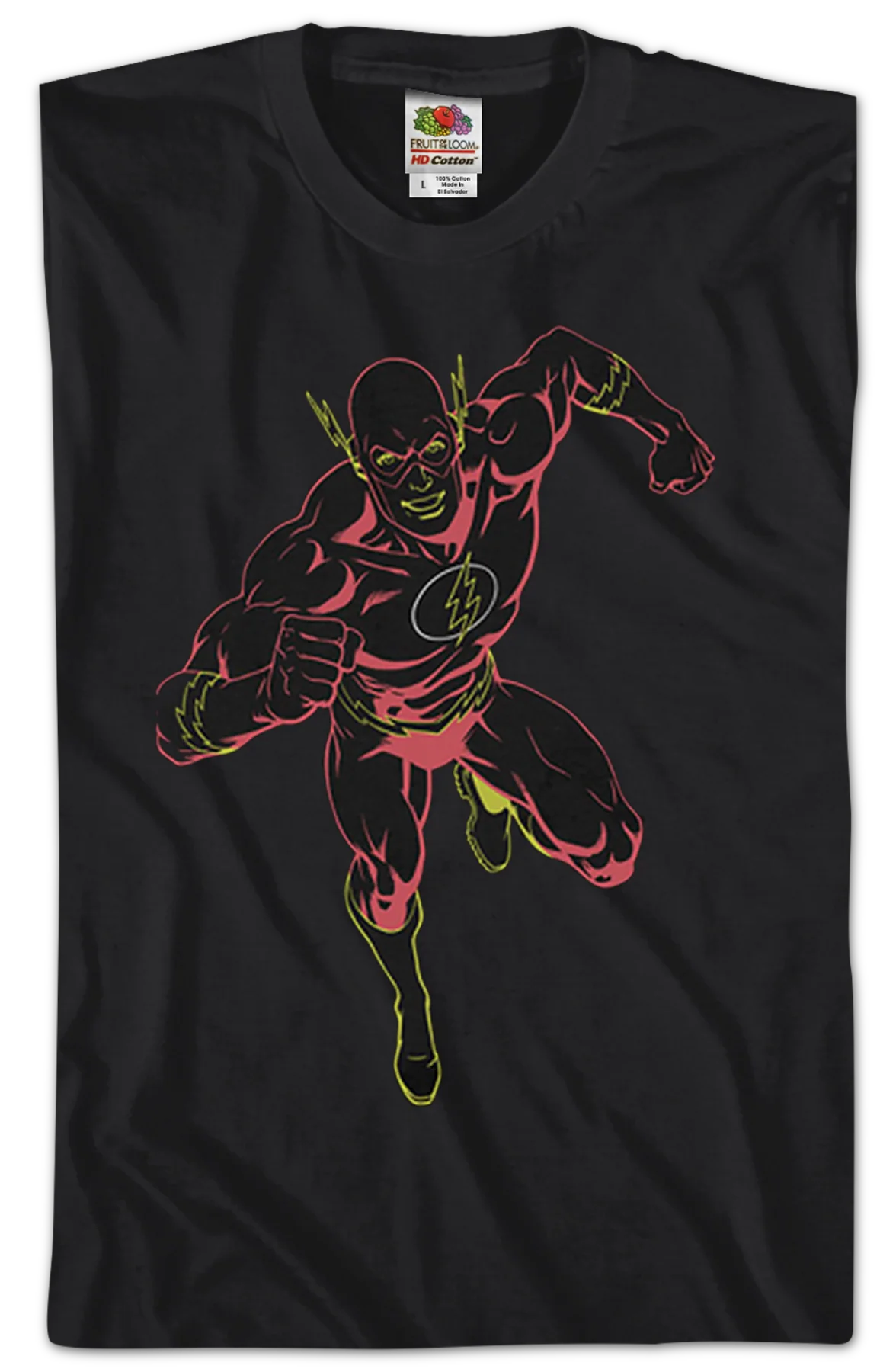 Neon Flash DC Comics T-Shirt - Image 2