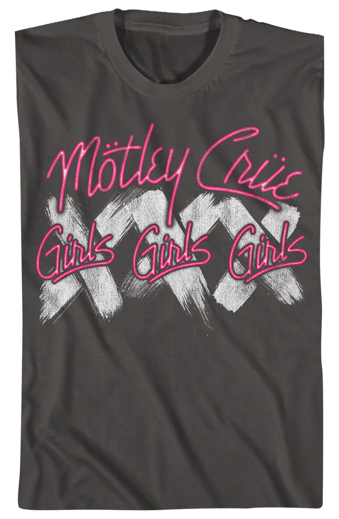 Neon Girls Girls Girls Motley Crue T-Shirt - Image 2