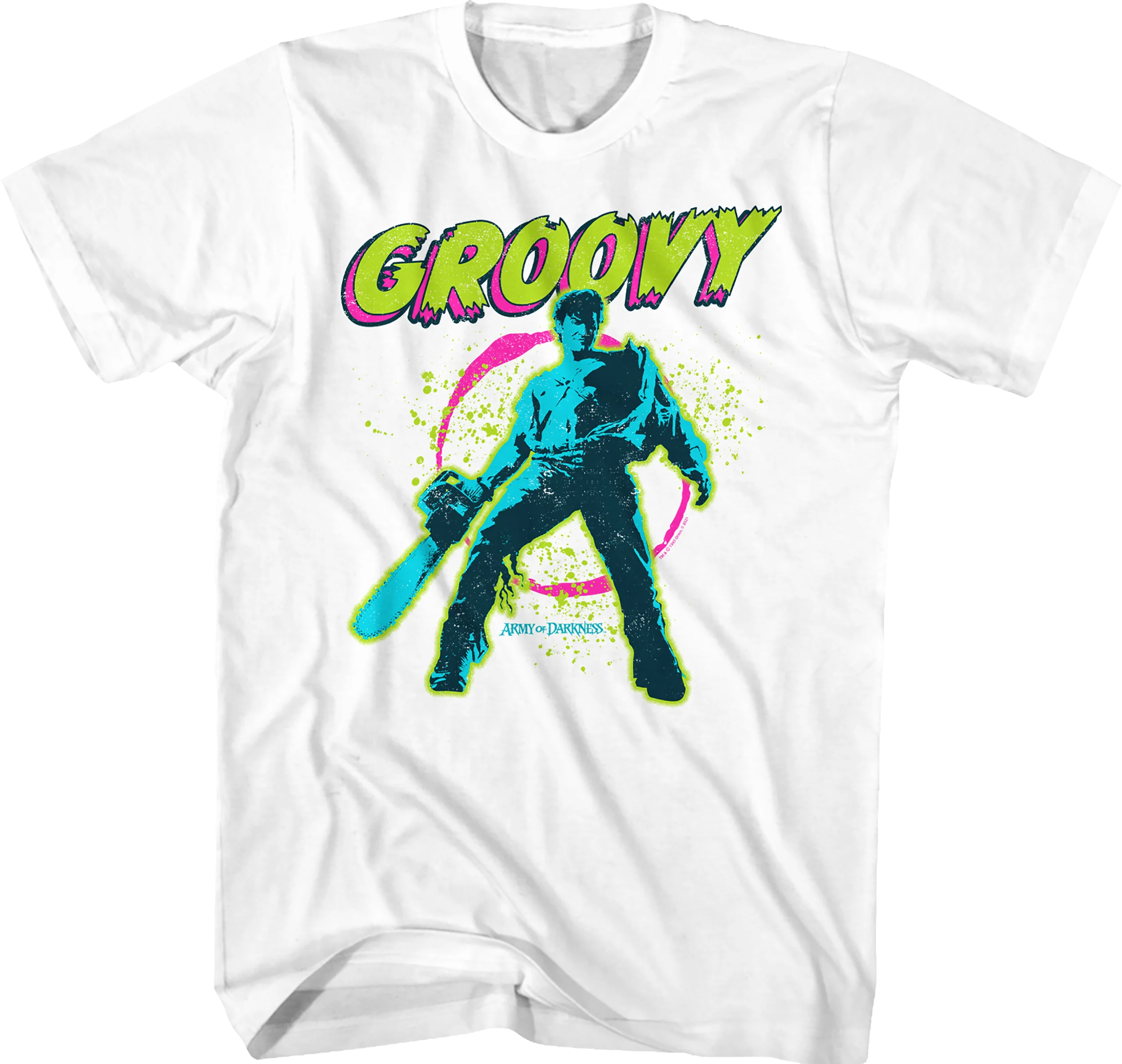 Neon Groovy Army of Darkness T-Shirt