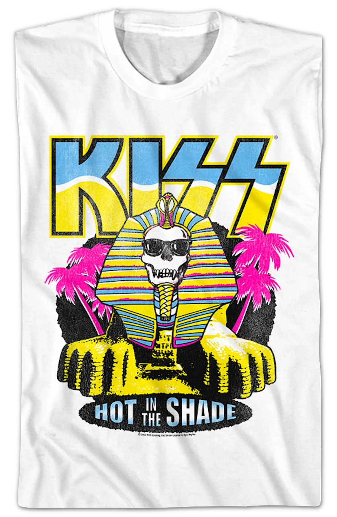 Neon Hot In The Shade KISS T-Shirt - Image 2
