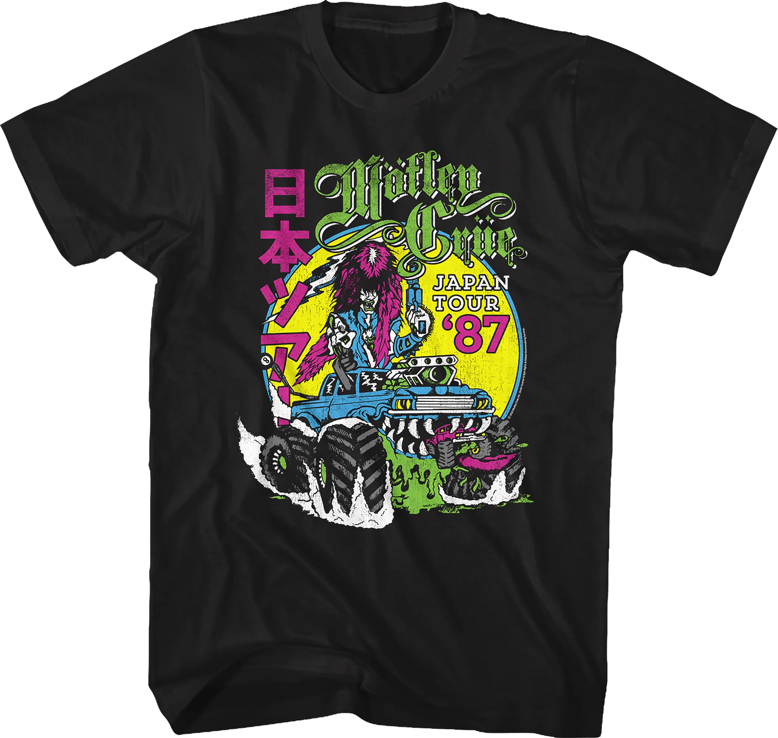 Neon Japan Tour '87 Motley Crue T-Shirt