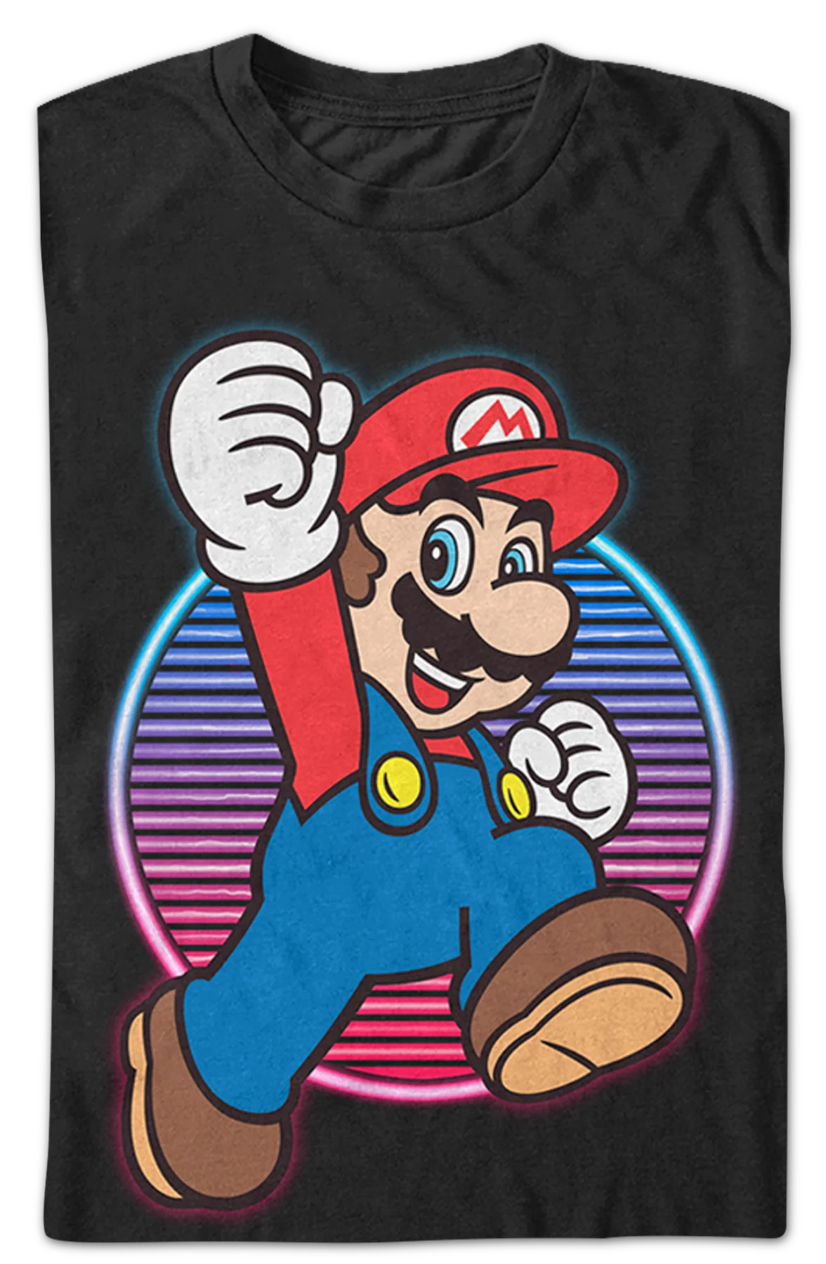 Neon Jump Super Mario T-Shirt - Image 2