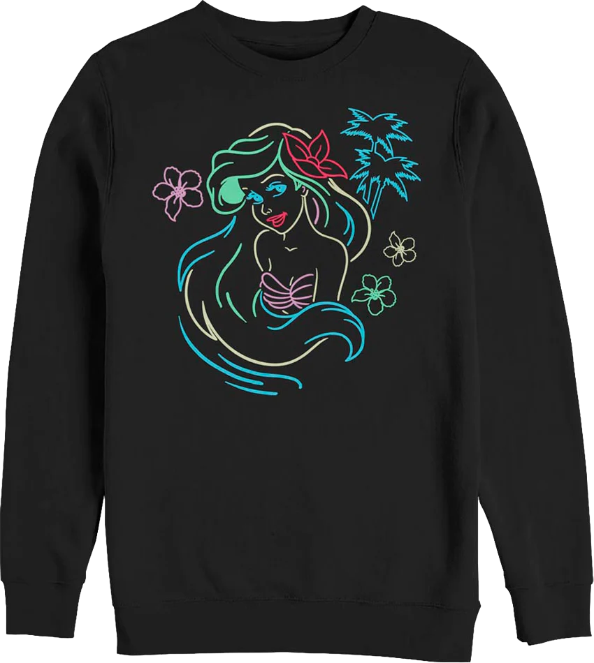 Neon Little Mermaid Sweatshirt