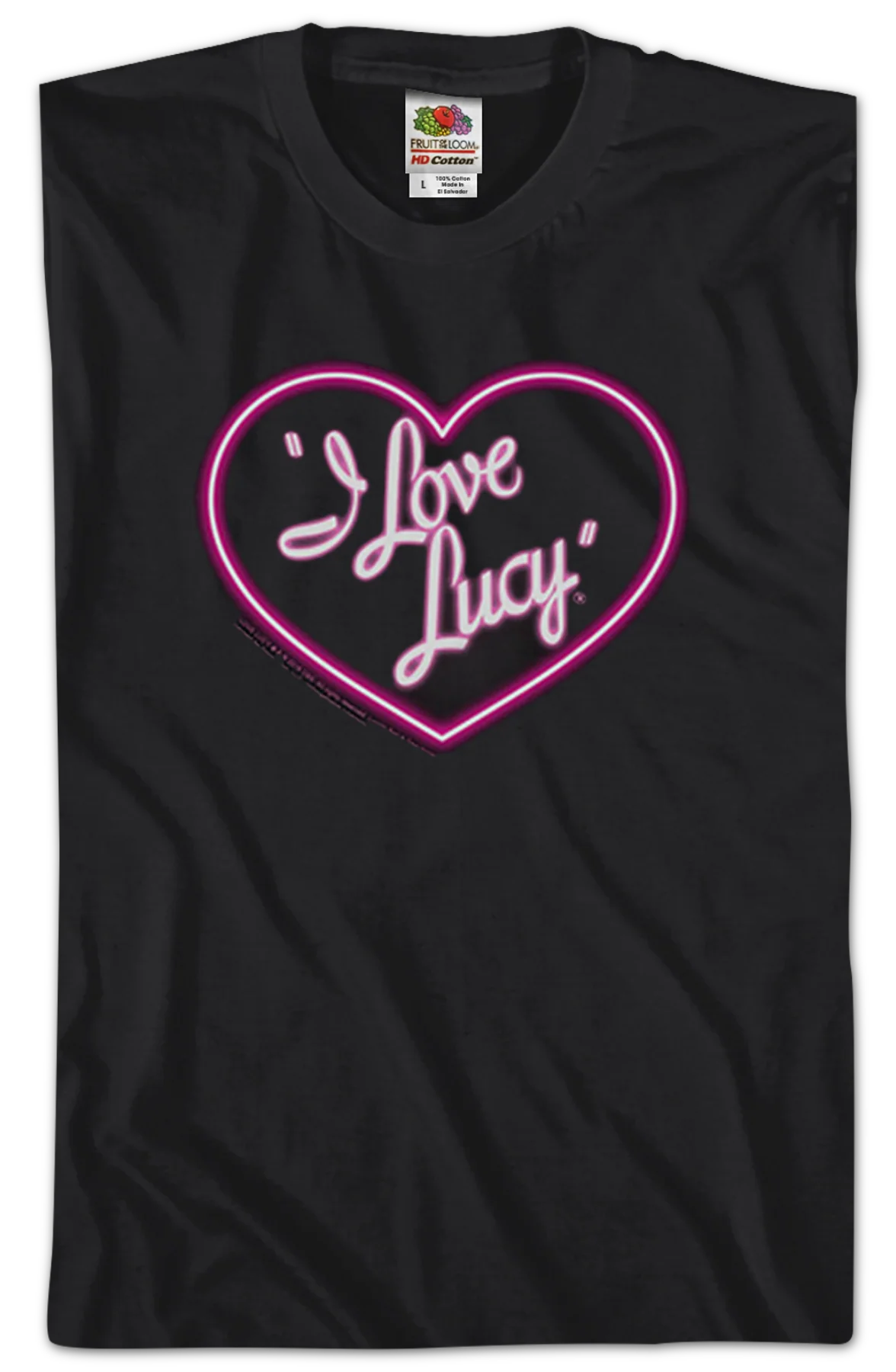 Neon Logo I Love Lucy T-Shirt - Image 2